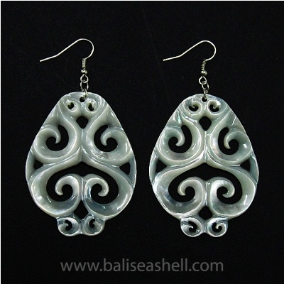 shell earring mother of pearl art