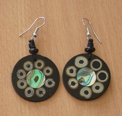 paua shell earring