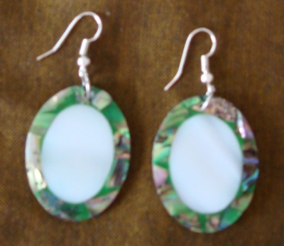 paua shell earring ornament