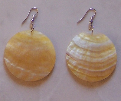 mop shell earring with stainless
