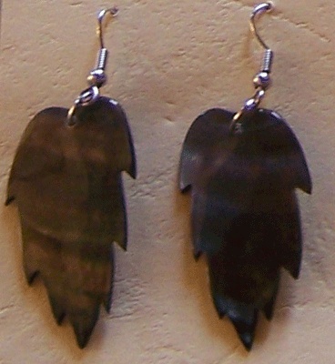 black mop earring shell