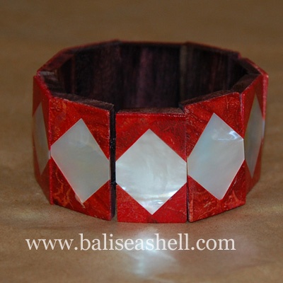 mother of pearl bangle art