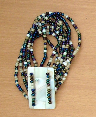shell pearl mosaic brcelet