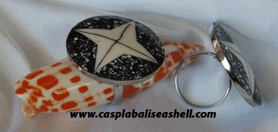 seashell ring jewelry from stainless