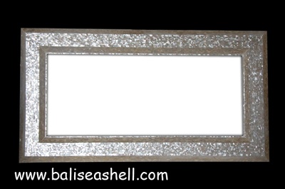 big frame mirror made from mosaic shell