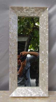 mirror mother of pearl art