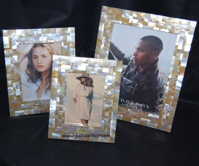 mother of pearl gold frame photo