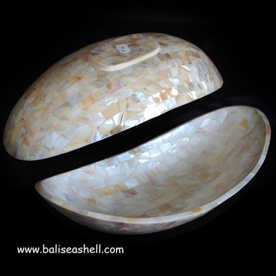 shell bowl crafts indonesia art