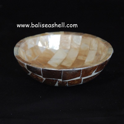 shell coco bowl gold color