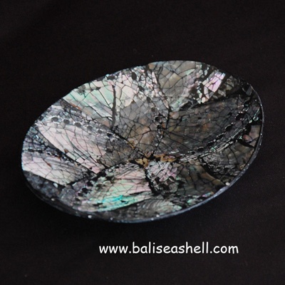 oval small abalone bowl