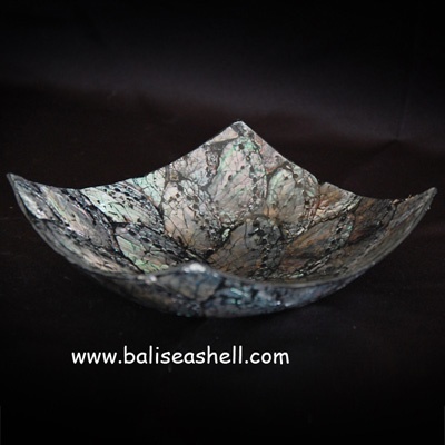 squere abalone bowl art