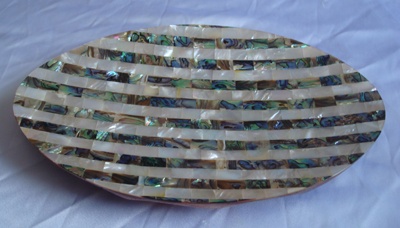 mother of pearl with paua shell