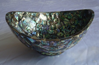 paua shell art bowl