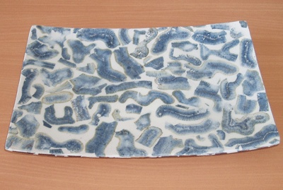coral shell mosaic trey