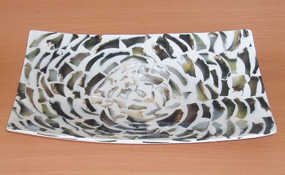 black mop shell mosaic