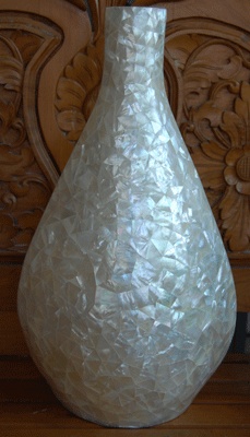mother of pearl vases art