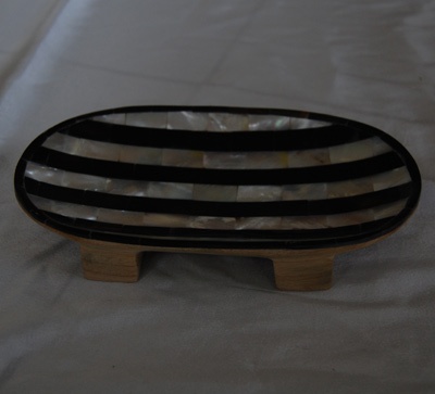 shell disc mosaic art inlay with