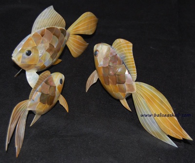fish crafts gifts ornament with shell