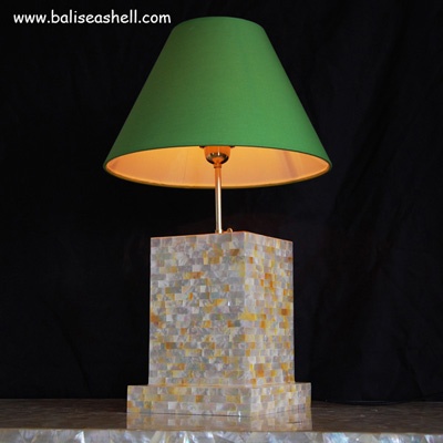 mixed mop pearl shell lamp table art
