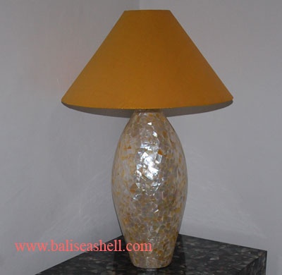 mixed mop pearl shell lamp table art