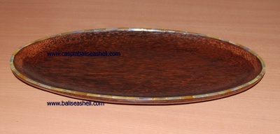 shell bowl and plate coco tree