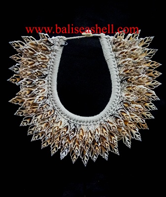 Seashell Necklace Cut Part Inlay Decor
