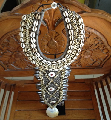 seashell native crafts art from papua