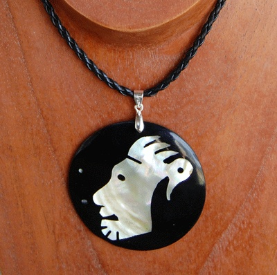 Zodiac shell with resin necklace