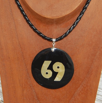 Zodiac shell with resin necklace