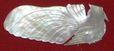 mother of pearl hairclip tile