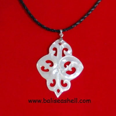 balinese style carving white mop