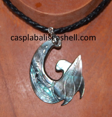 necklace fish hook art