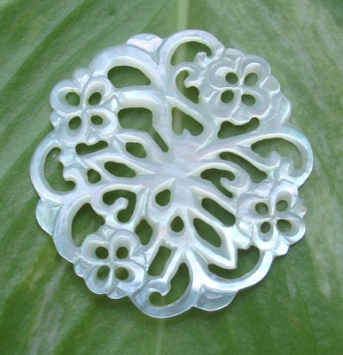 mother of pearl art carving
