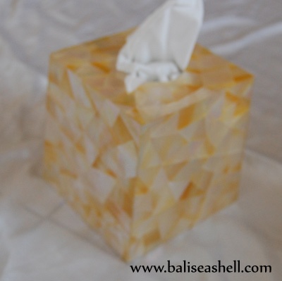 tisue box crafts bali from sashell