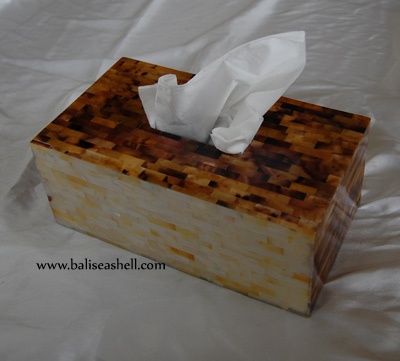 tisue box paper art inlay