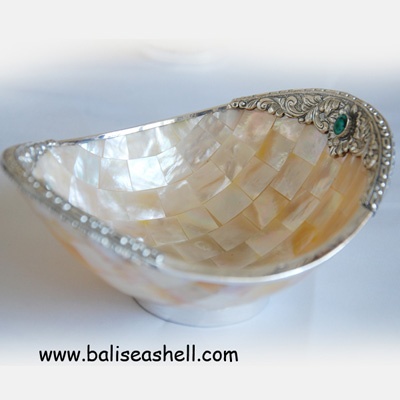 bowl crafts art inlay with silver