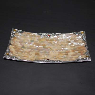 mother of pearl plate inlay decor