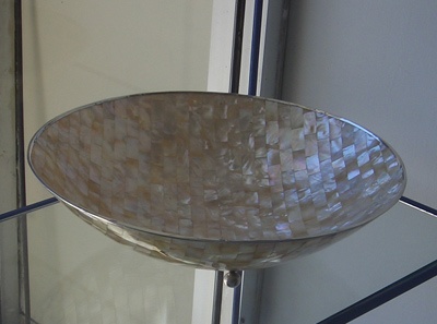 Big bowl mop white round pure