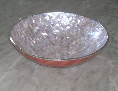 Big round bowl mop with red coral