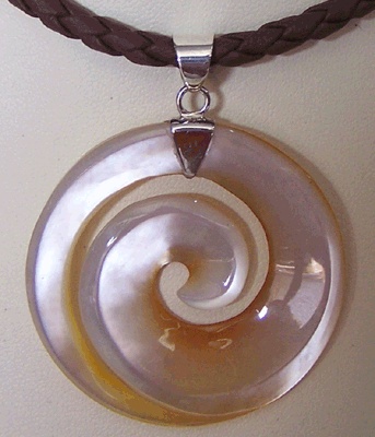 Mother Of Pearl Pendants Silver