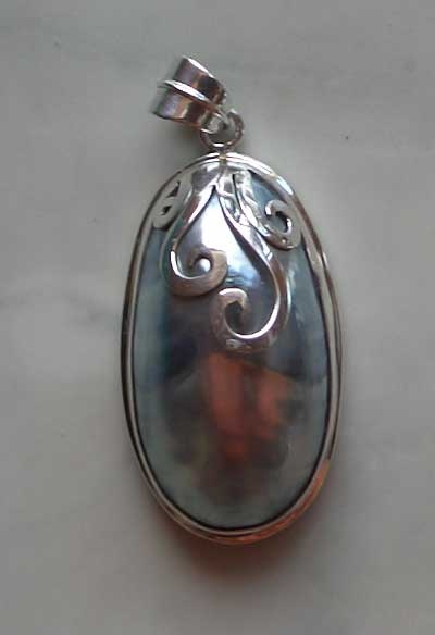 Nautilus Head Pendant With Silver
